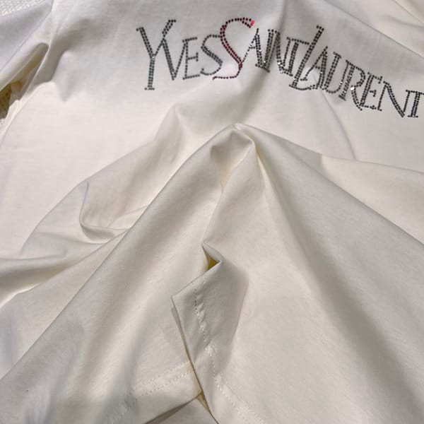 送料込サンローラン レプリカ シグネチャーロゴ Ｔシャツ 2色 Sap93811